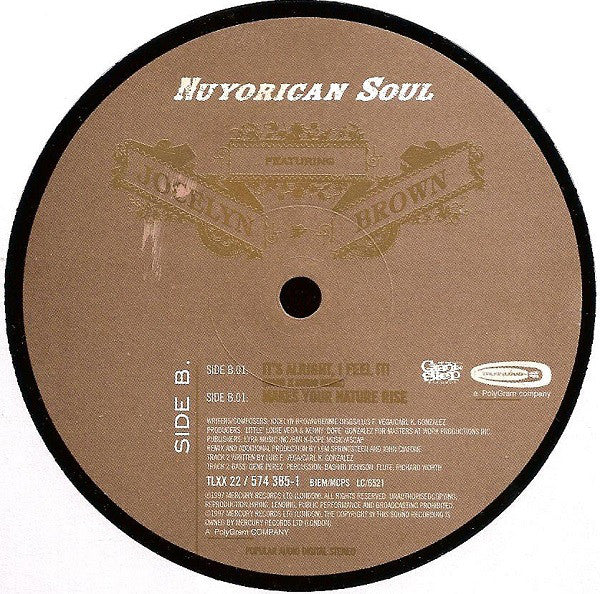 Nuyorican Soul Featuring Jocelyn Brown : It's Alright, I Feel It! (P.M.) (12")