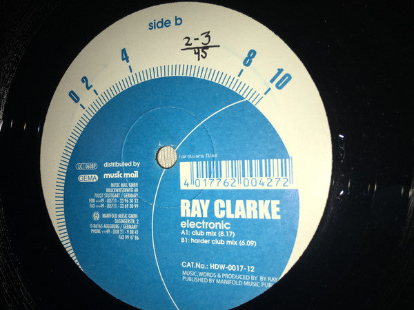 Ray Clarke : Electronic (12")