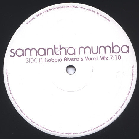 Samantha Mumba : Body II Body (12", Single, Promo)
