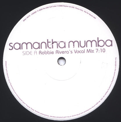 Samantha Mumba : Body II Body (12", Single, Promo)