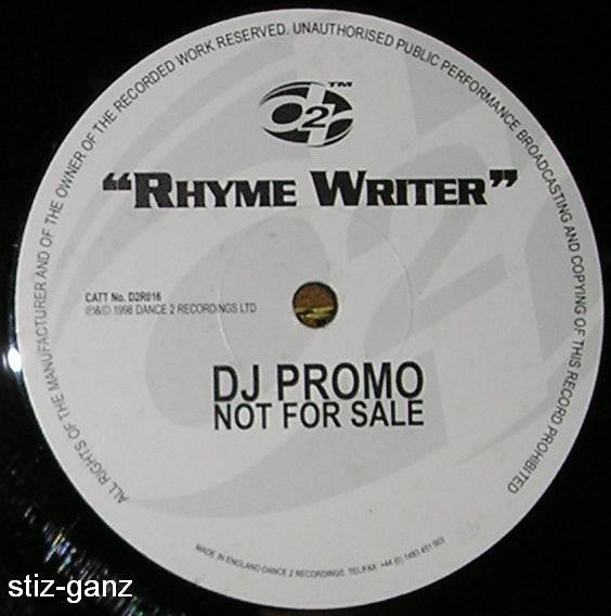 DJ Supreme : Rhyme Writer (12", Promo)