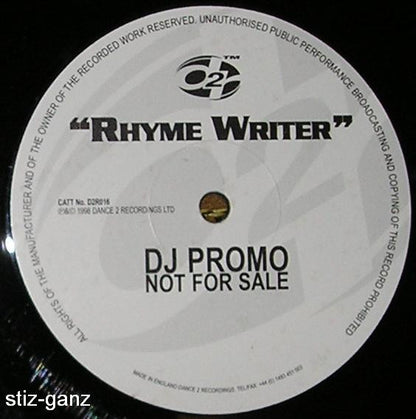 DJ Supreme : Rhyme Writer (12", Promo)
