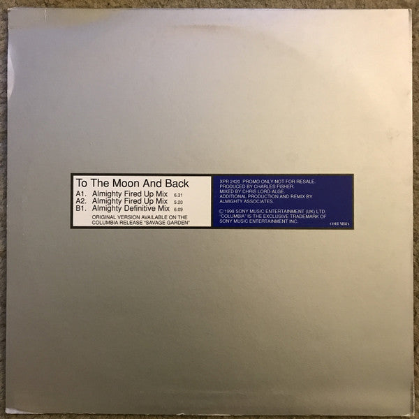 Savage Garden : To The Moon And Back (12", Promo)