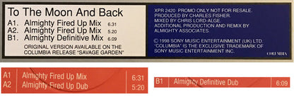 Savage Garden : To The Moon And Back (12", Promo)