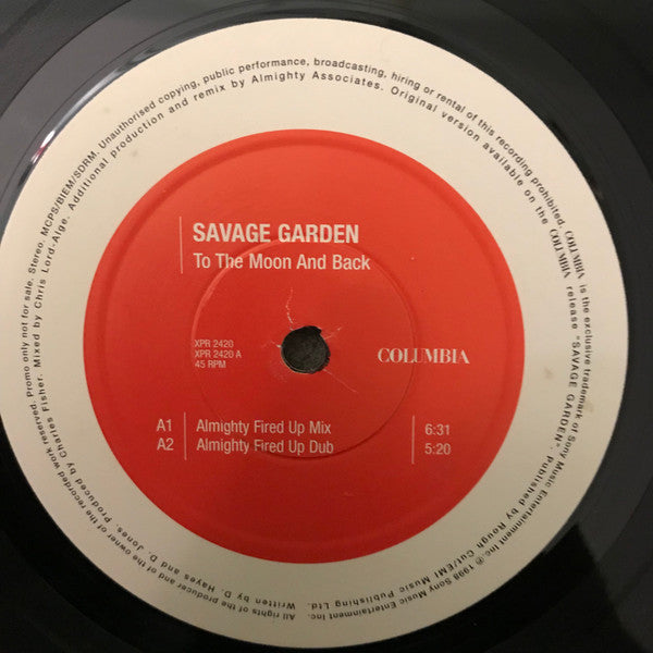 Savage Garden : To The Moon And Back (12", Promo)