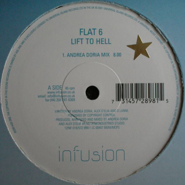 Flat 6 : Lift To Hell (12")