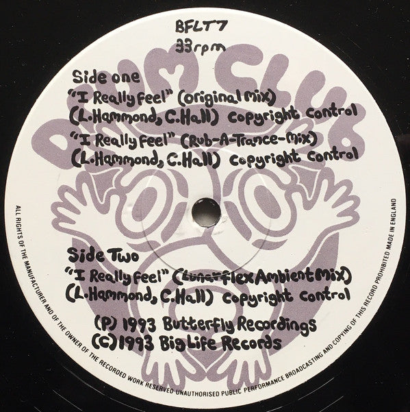Drum Club : I Really Feel (12")