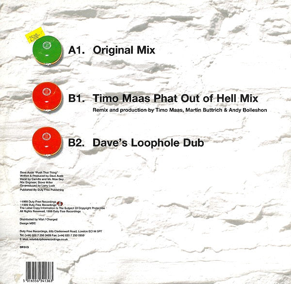 Dave Audé : Push That Thing (12")