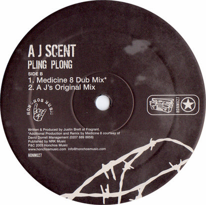 A J Scent* : Pling Plong (Medicine 8 Mixes / A J's Original Mix) (12")