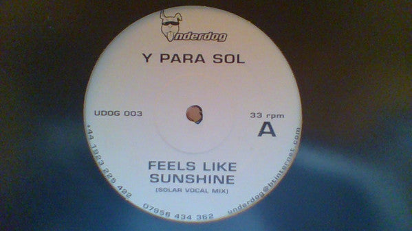 Y Para Sol : Feels Like Sunshine (12")