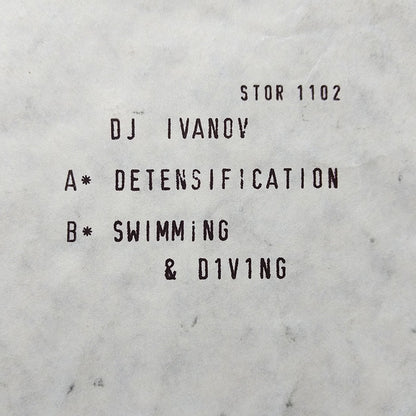 DJ Ivanov : Detensification / Swimming and Diving (12", W/Lbl)