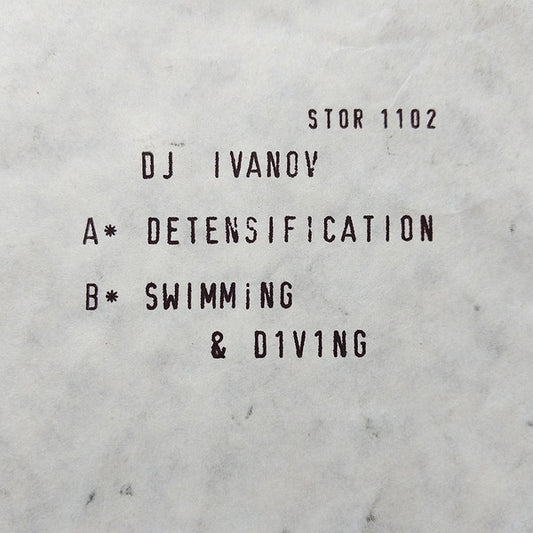 DJ Ivanov : Detensification / Swimming and Diving (12", W/Lbl)
