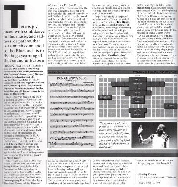 Don Cherry : Don Cherry (LP, Album, RE, Gat)