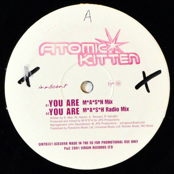 Atomic Kitten : You Are / Right Now (12", Promo)