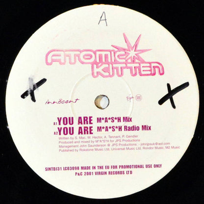 Atomic Kitten : You Are / Right Now (12", Promo)