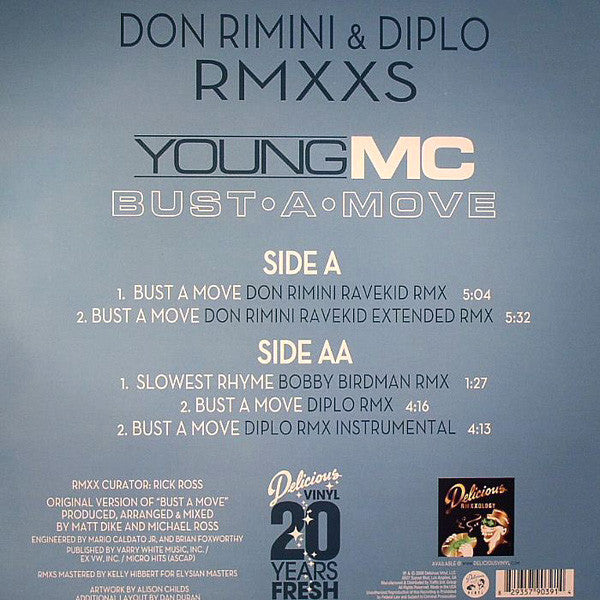 Young MC : Bust A Move (Don Rimini & Diplo RMXXS) (12")