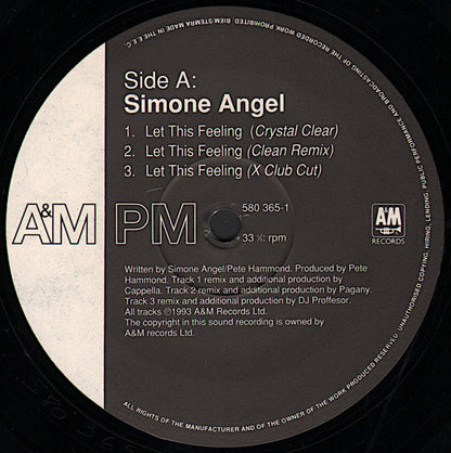 Simone Angel : Let This Feeling (12")