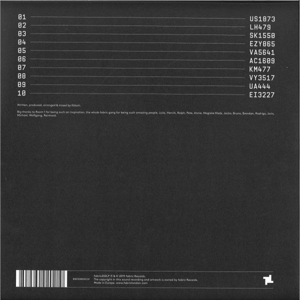 Kölsch : Fabric Presents Kölsch (2xLP, Album, Mixed)