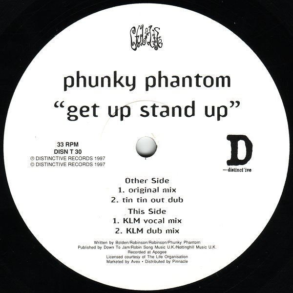 Phunky Phantom : Get Up Stand Up (12")