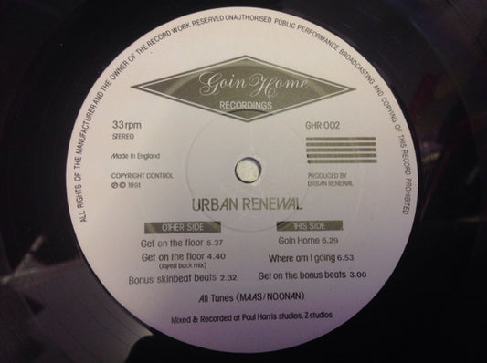 Urban Renewal (2) : Urban Renewal EP (12", EP)