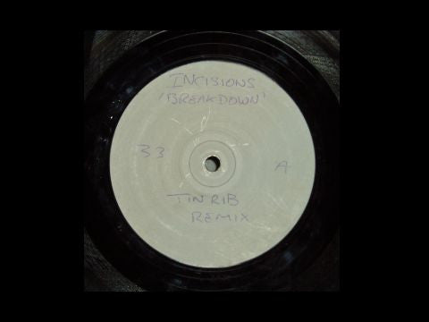 Incisions : Breakdown (12", Promo, W/Lbl)