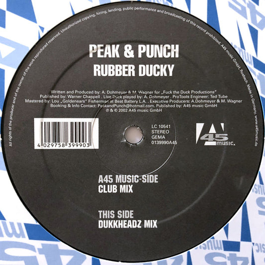 Peak & Punch : Rubber Ducky (12")