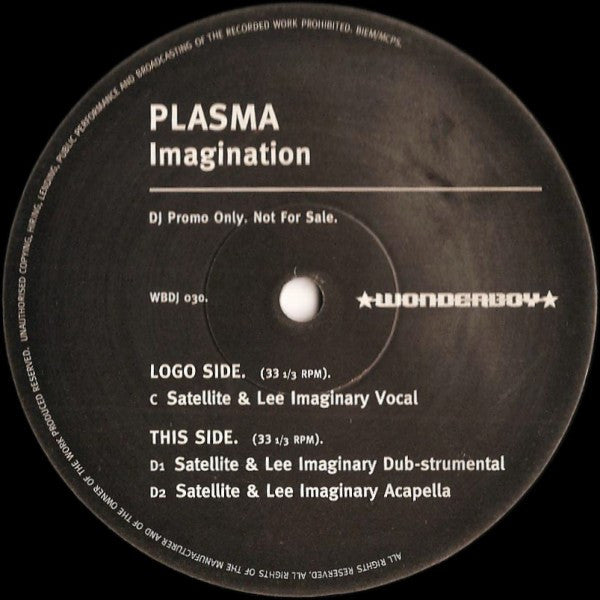Plasma : Imagination (2x12", Single, Promo)