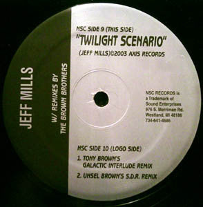 Jeff Mills : Twilight Scenario (12")
