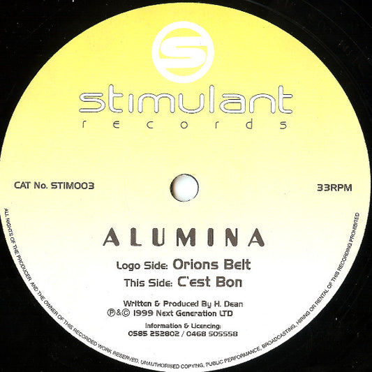 Alumina : Orion's Belt / C'est Bon (12")