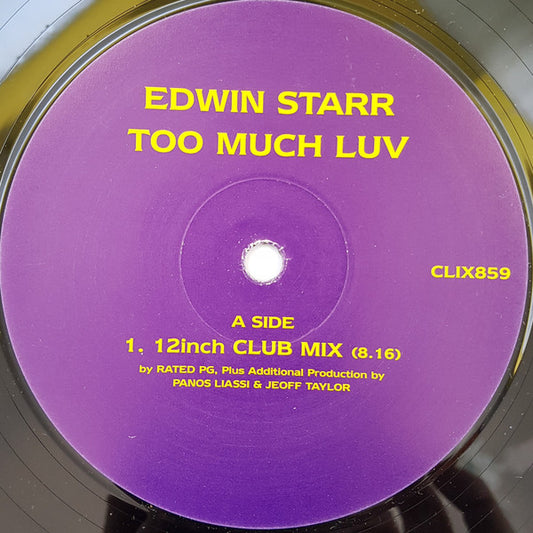 Edwin Starr : Too Much Luv (12")