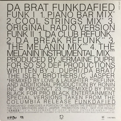 Da Brat : Funkdafied (12", Promo)