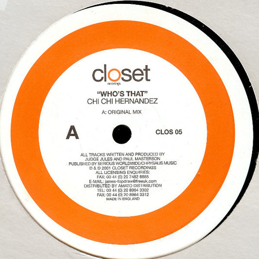 Chi Chi Hernandez : Who's That (12")