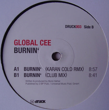Global Cee : Burnin' (12")