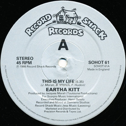Eartha Kitt : This Is My Life (12")