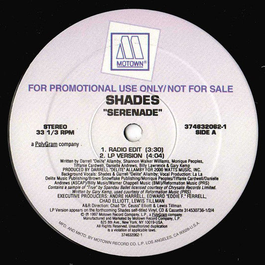 Shades (2) : Serenade (12", Promo)