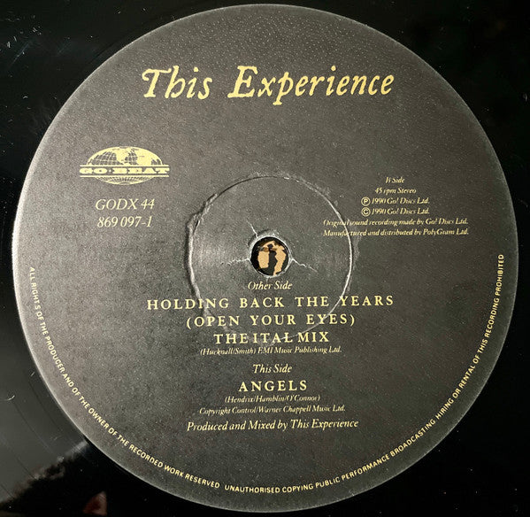 This Experience : Holding Back The Years (Open Your Eyes) (12")
