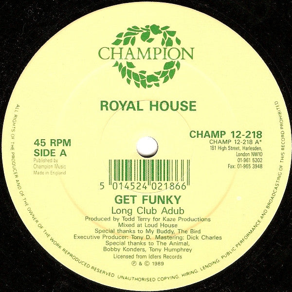 Royal House : Get Funky (12")