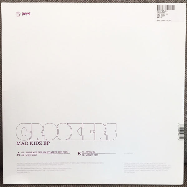 Crookers : Mad Kidz EP (12", EP)