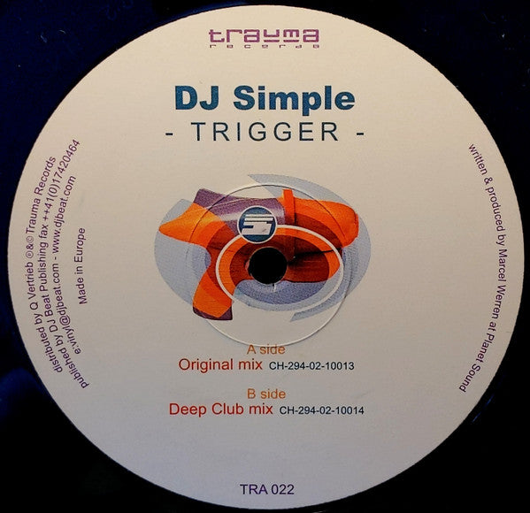 DJ Simple : Trigger (12")