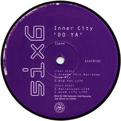 Inner City : Do Ya (Graeme Park Remix) (12", Ltd)