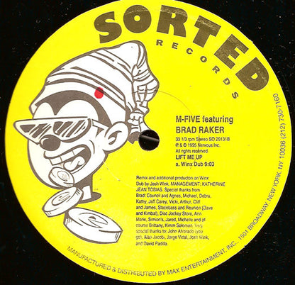 M-Five Featuring Brad Raker : Lift Me Up (12")