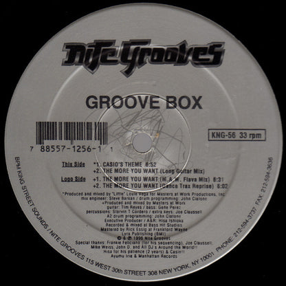 Groove Box : Casio's Theme / The More You Want (12")