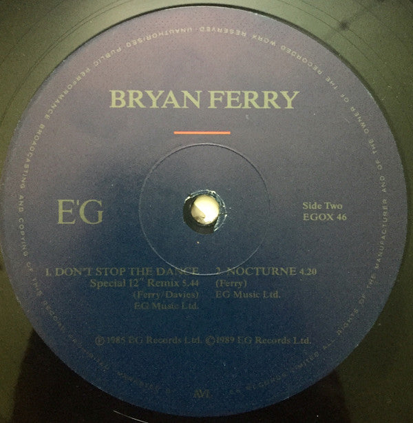 Bryan Ferry : The Price Of Love (12")