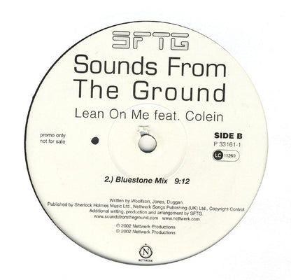 Sounds From The Ground : Lean On Me (2x12", Promo)