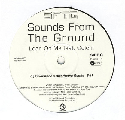 Sounds From The Ground : Lean On Me (2x12", Promo)