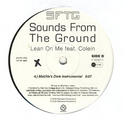 Sounds From The Ground : Lean On Me (2x12", Promo)