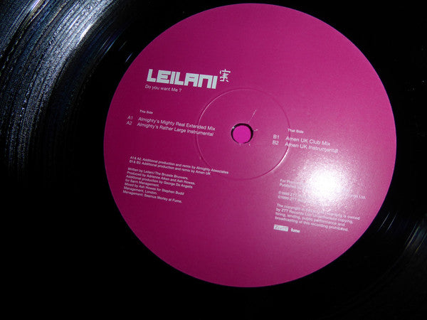 Leilani : Do You Want Me? (12", Promo)