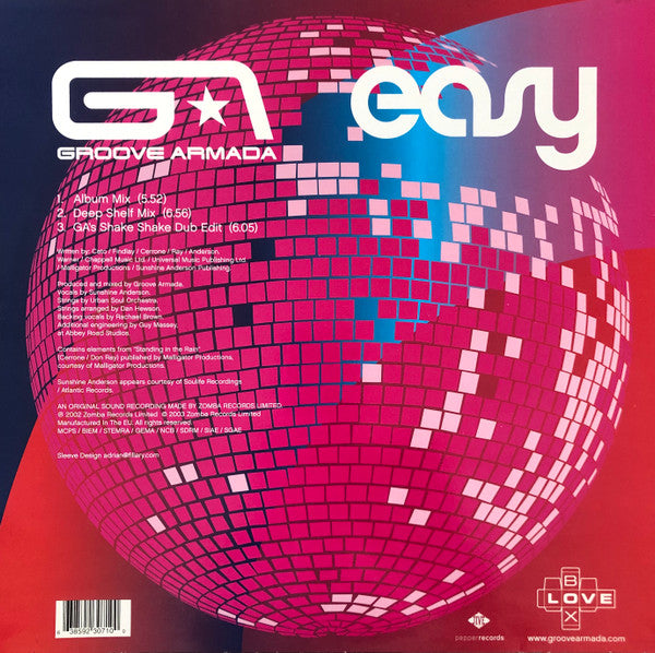 Groove Armada : Easy (12")