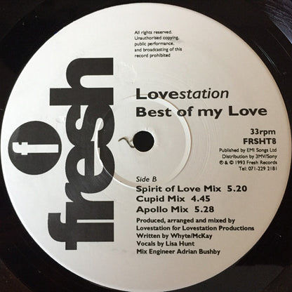 Lovestation : Best Of My Love (12")