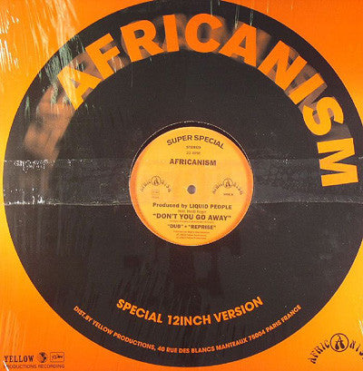 Africanism By Liquid People Feat. Heidi Vogel : Don't You Go Away (12")